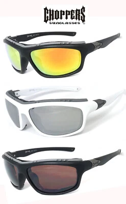 Choppers Padded Foam Shatter Proof Lens Sunglasses Motorcycle Glasses UV Protect - Image 1 of 4