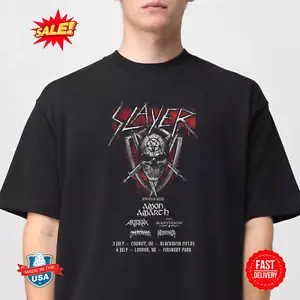 Slayer Blackwier Fields Cardiff Finsbury Park London UK On July 3rd 6th 2025 Tee - Picture 1 of 4