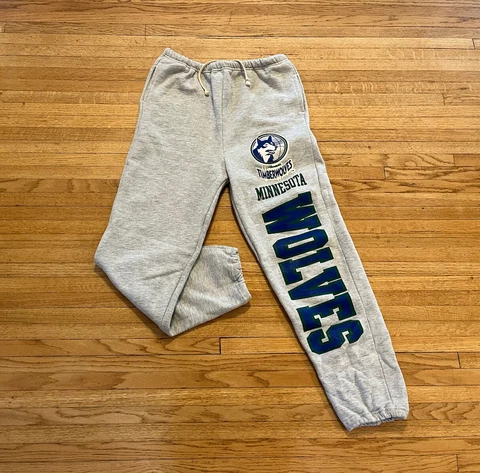 Minnesota Timberwolves Vintage Champion Sweatpants Mens M EUC Reverse Weave Cover