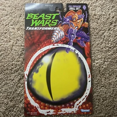 Transformers Drill Bit Card Back Beast Wars Evil Predacon VTG 1996 Kenner Hasbro - Image 1 of 2