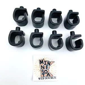 8 Vtg Construx Wire Clips Black - by Fisher Price Replacement Parts - Picture 1 of 2