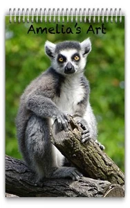 A4 PERSONALISED LEMUR DRAWING PAD A4 GOAT SKETCH BOOK DOODLE PAD A4 GIFT XMAS - Picture 1 of 6