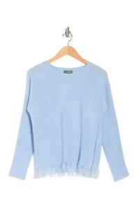 Griffen Cashmere Fringed Hem Pullover Sweater NWT XL - Picture 1 of 5