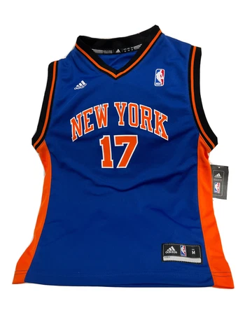 NWT Adidas NBA New York Knicks Jeremy Lin #17 Jersey SIZE YOUTH MEDIUM Cover