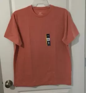 GEORGE MOISTURE WICKING Salmon/Orange Short Sleeve Crew Neck T-Shirt L (42-44) - Picture 1 of 4