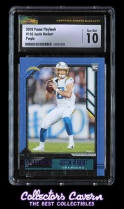 2020 Panini Playbook Purple #103 Justin Herbert CSG 10 (GEM MINT) RC - Picture 1 of 2