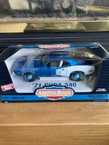 Ertl 1971 Plymouth Cuda 340 Mopar Series #4 American Muscle 1:18 pressofuso - Foto 1 di 5