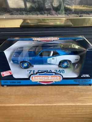 Ertl 1971 Plymouth Cuda 340 Mopar Series #4 American Muscle diecast 1:18 Foto 1 de 4