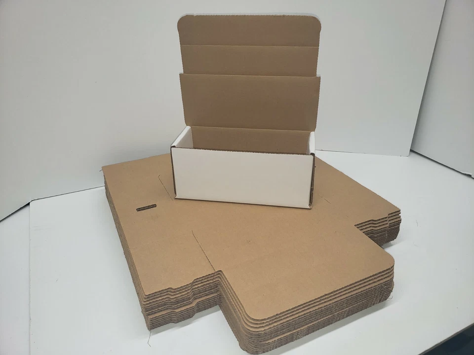 25- 7 x 3 x 3 White Corrugated Shipping Mailer Packing Box Boxes - Image 1 of 4