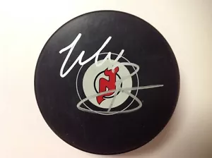 Disco de Hockey Will Butcher Firmado Autografiado NJ Nueva Jersey Devils b - Imagen 1 de 2