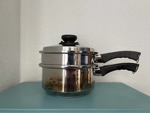 3 Stück Kitchen Craft West Bend 4 Quart Soßenpfanne Dampfgarer Einsatz mit belüftetem Deckel - Bild 1 von 18