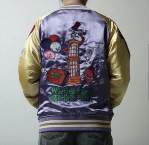 Sukajan Harry Potter Weasley Wizard Wheezes Satin Embroidery Jacket L Size NEW - Picture 1 of 13