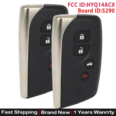 2 Для 2013-2017 LEXUS LS460 LS600h SMART KEY FOB БЕСКЛЮЧЕВОЙ ПУЛЬТ ДИСТАНЦИОННОГО УПРАВЛЕНИЯ HYQ14ACX - Изображение 1 из 4