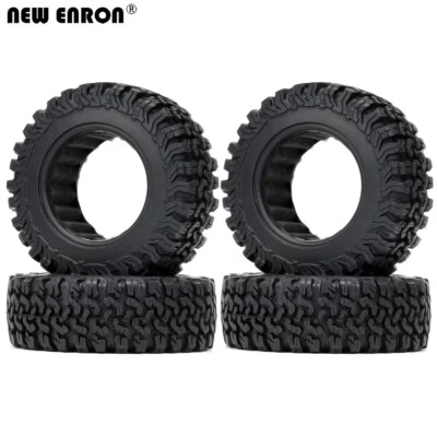 1.9" Rubber Rocks Tyres Tyre 90MM For 1/10 Axial SCX10 90046 D90 CC01 MST Redcat - Image 1 of 4