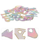 26 Pcs Ironing Letters Alphabet Stickers Hot Drill Patch Jacket
