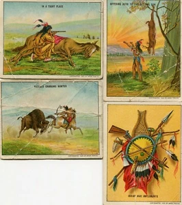 PRINCIPIOS DE 1900 HASSAN GIG TARJETAS COLECCIONABLES IND LIFE BÚFALO CAZA OFERTA IMPLEMENTO DE GUERRA - Imagen 1 de 2