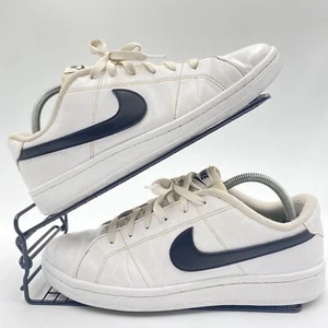 Nike Court Royale 2 Blanco Negro Entrenadores Talla UK 8 Lthr Hombres Gimnasio DH3160-101 - Imagen 1 de 8