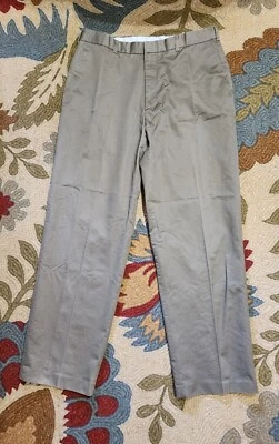 Pantalones de vestir para hombre Axist Essentials Brand talla 36X30 color tostado mezcla de algodón Foto 1 de 4