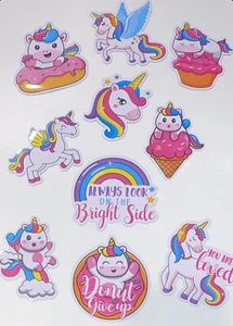 Unicorn and Rainbows Pride Magnets set of 14 Various Magnets - Picture 1 of 2