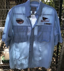 Bimini Bay Men's M Cape Harbour embroidered Redfish Tournament Shirt S/S vented - Picture 1 of 12