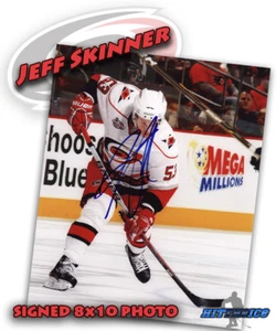 JEFF SKINNER Signed CAROLINA HURRICANES 8X10 photo w/COA #1 - Picture 1 of 1