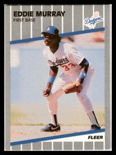 1989 FLEER UPDATE Eddie Murray #U-92   Los Angeles Dodgers