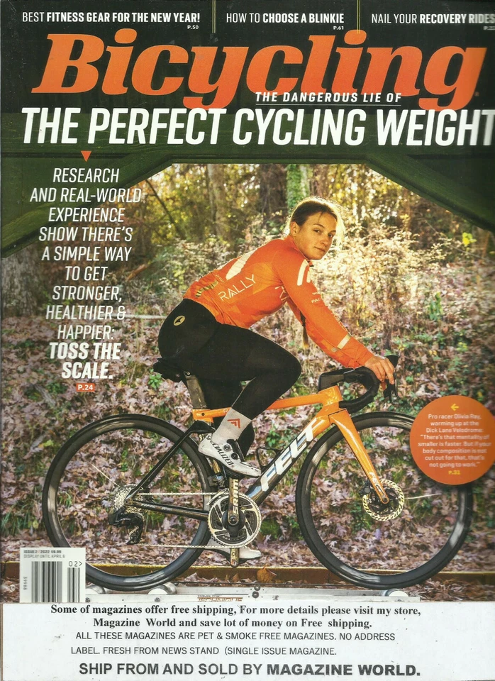 Bicycling Magazine,  The Perfect Cycling Weight  * Issue, 2022 * Issue # 02 *  - Image 1 of 1