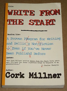 Write from the Start by Cork Millner - Signed Copy (1994, Paperback, Revised) - Imagen 1 de 3