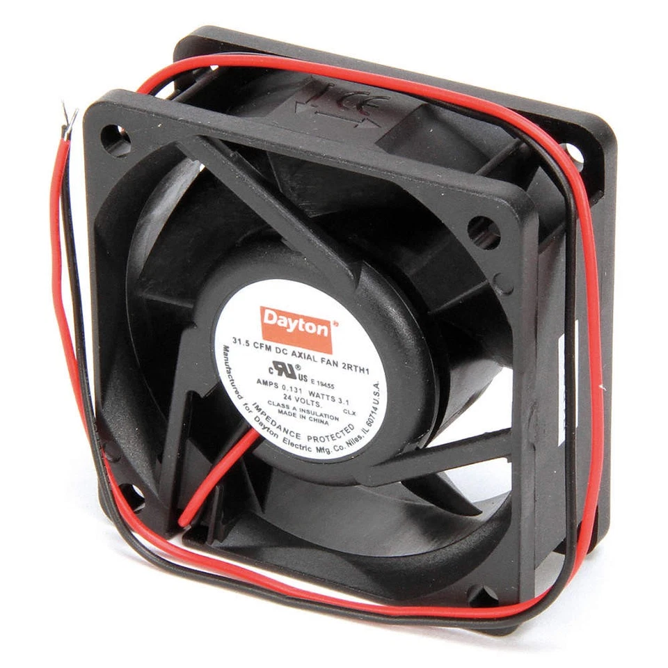 Ventilador axial DAYTON 2RTH1, cuadrado, 2-3/8" H, 31,5 CFM 2RTH1 Foto 1 de 1