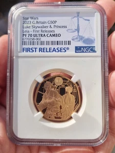 22ct Gold 2023 Royal Mint Star Wars 50p Coin. NGC PF 70 Ultra Cameo - Picture 1 of 12