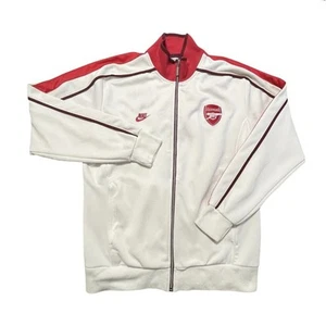 Nike Arsenal FC Football Soccer Track Jacket 320147-105 Gunners White L Men - Picture 1 of 9