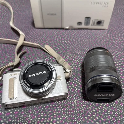 Olympus PEN E PL8 Mirrorless Camera 2 Lenses WiFi EZ R Kit with Flash Box - Image 1 of 4