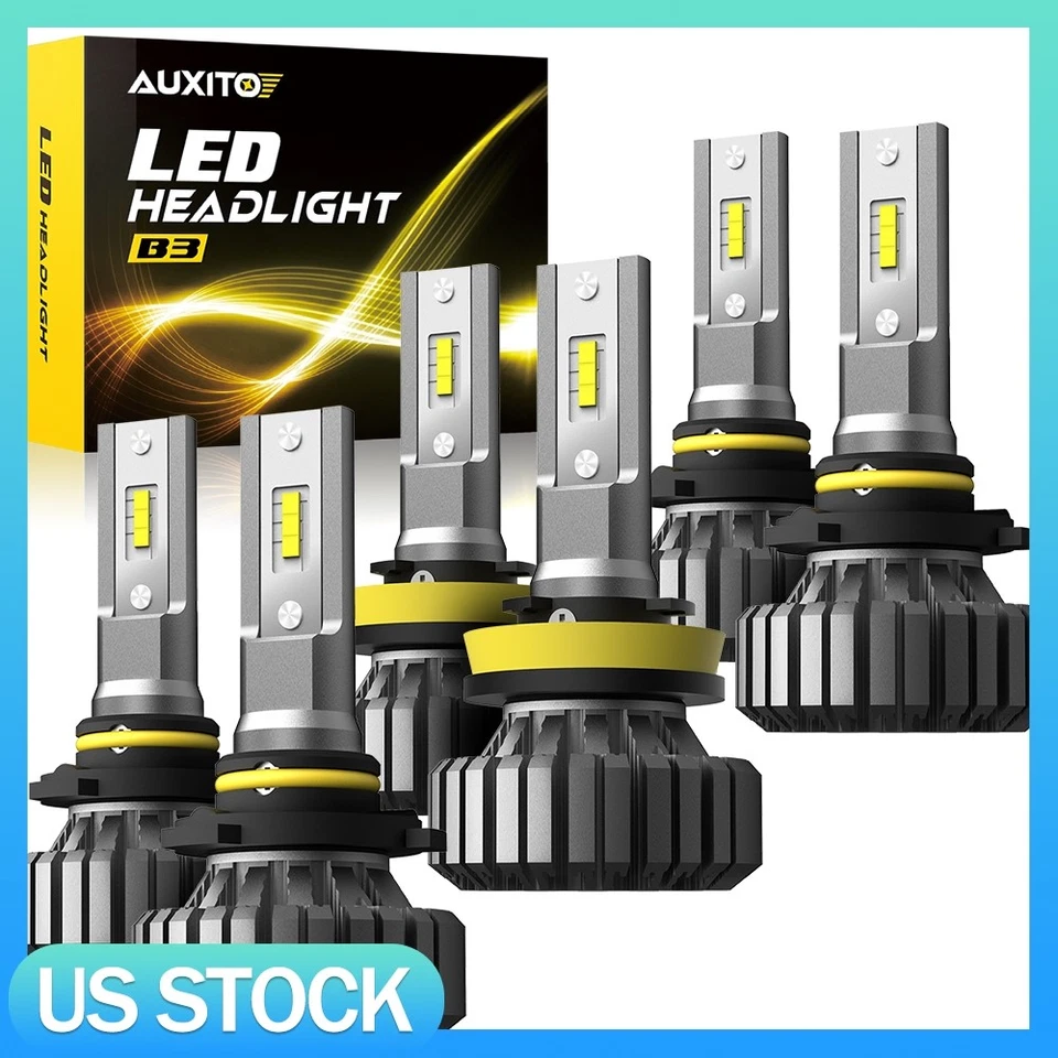 For Mercedes-Benz CLK320 CLK500 2004-2005 6x 6000K LED Headlight Fog Light Bulbs - Image 1 of 4
