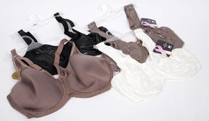 Nuevo Con Etiquetas Lote de 4 Espaciadores de Belleza Wacoal 42DD, 2x Completo Sin Costuras, Minimizador - Imagen 1 de 2