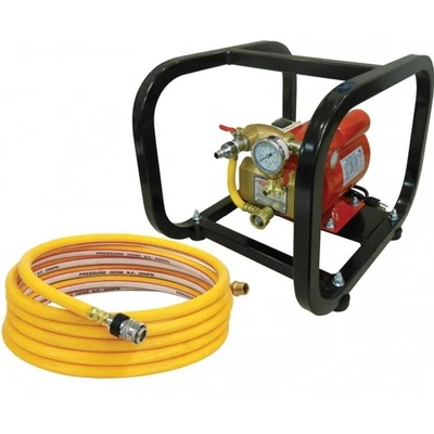 Bomba de prueba hidrostática eléctrica Reed Tool 500 PSI con jaula antivuelco Foto 1 de 2