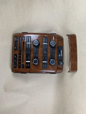 Radio Control Panel 09-10 FORD F150 With Heater Controls . woodgrain. ( READ ) - Image 1 of 4
