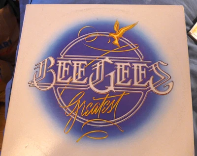Bee Gees Greatest Hits Vinyl Double LP Record in Embossed Trifold over - Image 1 of 4