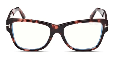 Marco de gafas de plástico Tom Ford TF5878-B 056 rosa Habana ojo de gato 55-17-140 Foto 1 de 3