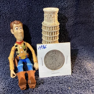 1936 WALKING LIBERTY 🗽 HALF 💰KOSTENLOSER VERSAND  - Bild 1 von 6