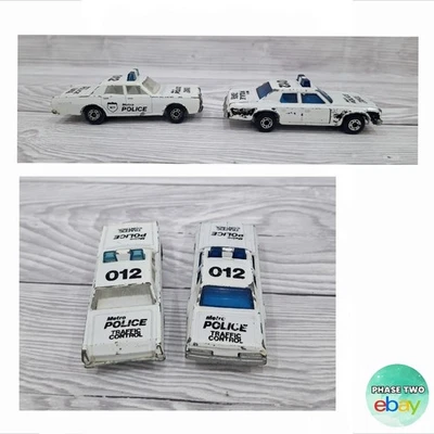 Matchbox Superfast Diecast Mercury & Plymouth Gran Fury Metro Police Cars 70/80s - Image 1 of 4
