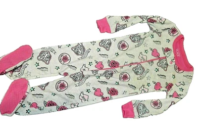 C1 NUEVO CON ETIQUETAS 2T The Children's Place Brillo TATUAJE Pijama Elástico con Pies Dormir Foto 1 de 2