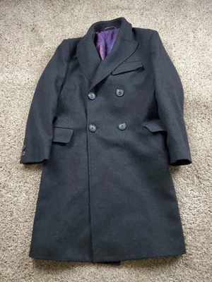Vivienne Westwood Virgin Atlantic Coat Mens 34R Charcoal Double Breasted Wool - Image 1 of 4