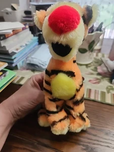 Disney Tigger Peluche/Relleno Años 80 Retro De Colección De Winnie POOH Stories 9 Pulgadas - Imagen 1 de 6