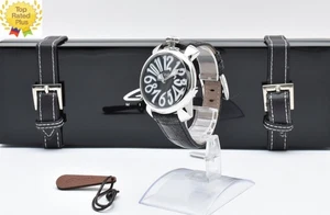 *CASI COMO NUEVO con Caja* Reloj Cuarzo GaGa MILANO Manuale 40mm Ref.5020 Esfera Negra - Imagen 1 de 13