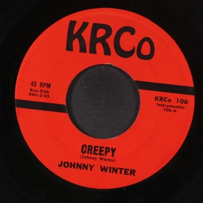 JOHNNY WINTER: creepy / oh my darling KRCO 7" Single 45 RPM Foto 1 de 2