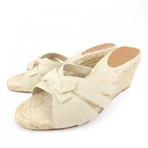 Christian Louboutin Heels Sandals Beige Gold Size 38 US About8 For Women - Picture 1 of 24