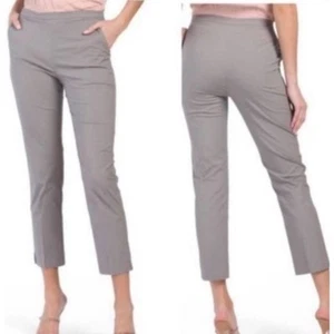 Eileen Fisher High Waist Stretch Poplin Organic Cotton Pants Size 10 - Picture 1 of 10