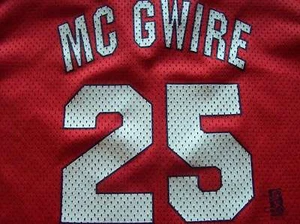 ST LOUIS CARDINALS MCGWIRE BASEBALL JERSEY SHIRT YLG - Picture 1 of 5