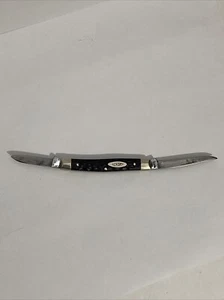 CASE XX 6233 9 Dots 1971 2 Blades 2 Dark Brown Jigged Handle - Picture 1 of 10
