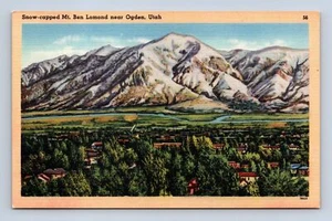 Snow-Capped Mt. Ben Lomond Ogden Utah Postcard Unposted - Picture 1 of 2